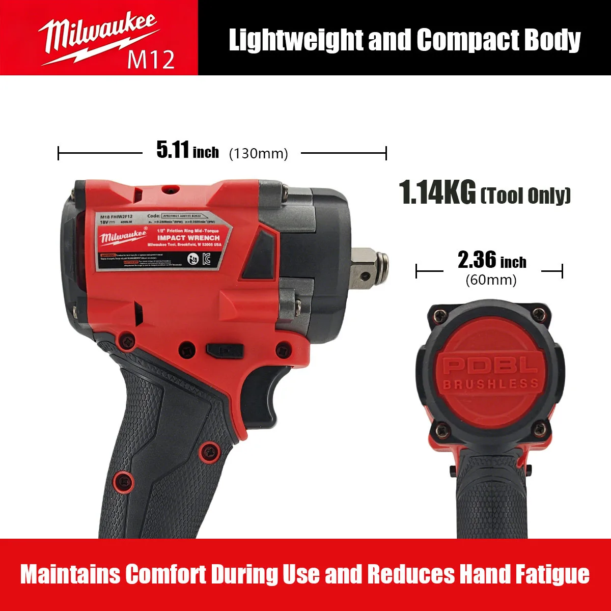 Llave de impacto eléctrica sin - Milwaukee Drill M18 Fuel reseña y precio