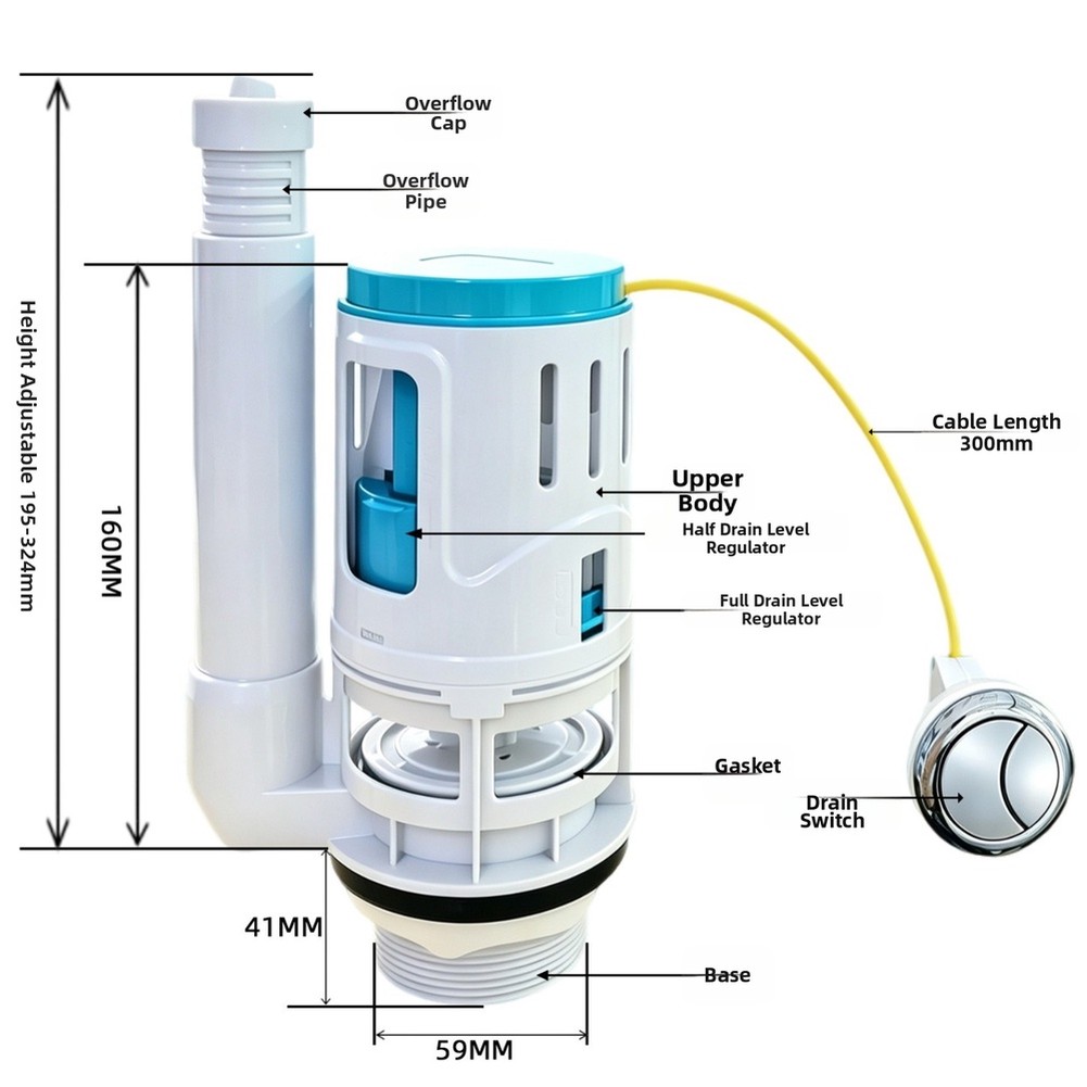 1 Pieza Cable de válvula de de - Toilet Fill Valve reseña y precio