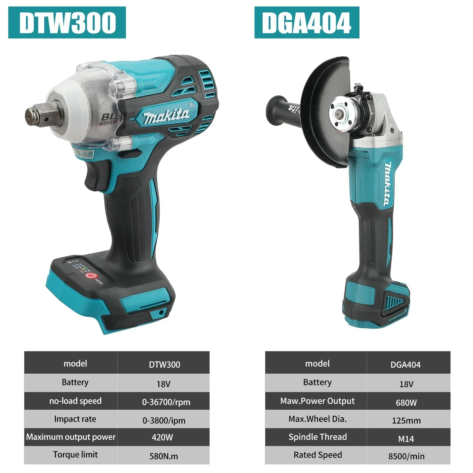 Makita DTW300 DGA404: juego de - Makita Drill Dtw300 reseña y precio